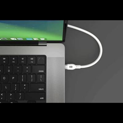 Hyper HyperJuice silicone USB-C naar USB-C kabel (1m/240W) - White