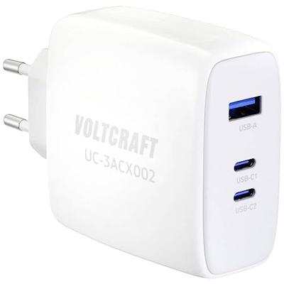 VOLTCRAFT UC-3ACX002 USB-oplader 100 W Binnen Uitgangsstroom (max.) 5 A 3 x 1x USB-A, 2x USB-C GaN VOLTCRAFT UC-3ACX002 USB-oplader 100 W Binnen Uitgangsstroom (max.) 5 A 3 x 1x USB-A, 2x USB-C GaN