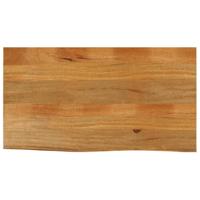 Tafelblad met natuurlijke rand 100x60x2,5 cm massief mangohout - thumbnail