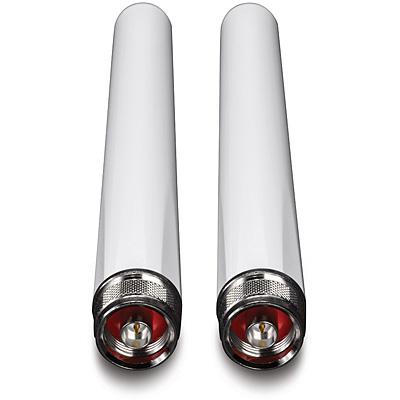 TRENDnet TEW-AO57 5/7 dBi Dual Band Omni-Antenna Kit voor buiten, N-stekker, ondersteunt 2,4 en 5 GHz ronde straalantennes