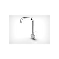 Plieger Keukenkraan Voda 1-Gats met Hoge Uitloop Chroom - thumbnail