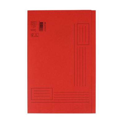 Vouwmap Quantore Folio ongelijke zijde 250gr rood Vouwmap Quantore Folio ongelijke zijde 250gr rood