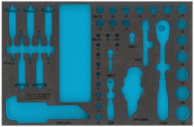 HAZET module-inlay soft foam insert, empty for #163-466/106