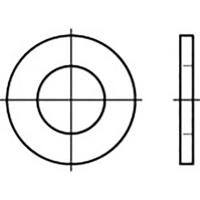 TOOLCRAFT Onderlegring Staal Galvanisch verzinkt 1000 stuk(s) TO-5433708 - thumbnail