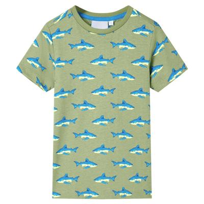 Kindershirt 116 lichtkakikleurig