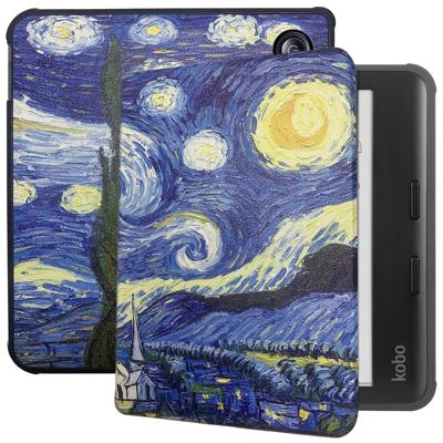 Lunso Kobo Libra Colour hoes (7 inch) - sleepcover - Van Gogh Sterrennacht