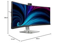 Philips Monitore 49B2U5900CH/00 LED-monitor Energielabel F (A - G) 124.5 cm (49 inch) 5120 x 1440 Pixel 16:9 4 ms HDMI, DisplayPort, USB-C 3.2, RJ45, - thumbnail
