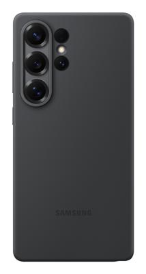 Samsung Silicone Silicon Case Samsung Galaxy S25 Ultra Zwart Stootbestendig