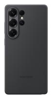 Samsung Silicone Silicon Case Samsung Galaxy S25 Ultra Zwart Stootbestendig - thumbnail