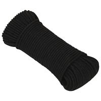 Werktouw 3 mm 25 m polyester zwart - thumbnail