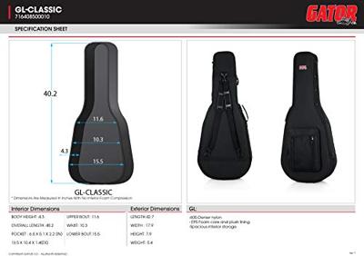 Gator Cases GL-CLASSIC softcase voor klassieke gitaar - thumbnail