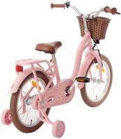 AMIGO Fairy 16 Inch Meisjes Terugtraprem Zalmroze - thumbnail