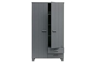 WOOOD Kledingkast 'Dennis', kleur Steel grey