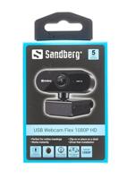 Webcam sandberg usb flex 133 97 zwart - thumbnail