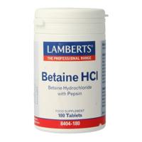 Lamberts Betaine HCL 324mg/Pepsine 5mg 180 Tabletten - thumbnail