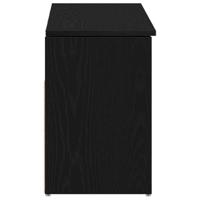 Schoenenbank 102x30,5x45 cm spaanplaat zwart eikenkleurig - thumbnail