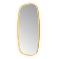 Spiegel Hotbath &MORE 100x50 cm LED-Verlichting Spiegelverwarming Deens Ovaal Geborsteld Messing PVD - thumbnail