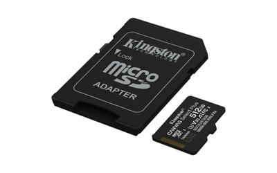 Kingston Technology 512GB microSDXC Canvas Select Plus Gen3 150MB/s A1 kaart + adapter