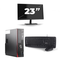 Fujitsu Esprimo D556 SFF - Intel Core i5-6e Generatie - 8GB RAM - 256GB SSD - Windows 11 + 1x 23 inch Monitor - thumbnail