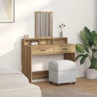 Kaptafel artisanaal eikenkleurig 100 x 41 x 140 cm Bewerkt hout - thumbnail