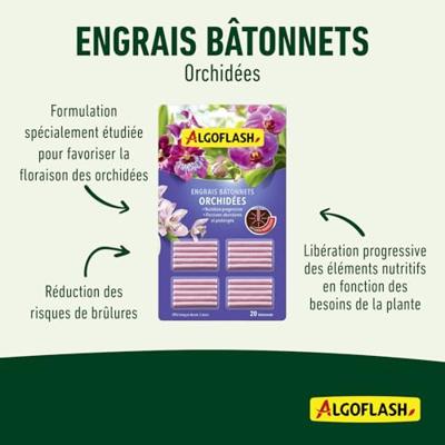 ALGOFLASH - Orchidee Meststof Sticks 20 sticks