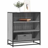 Dressoir 68x35x76 cm bewerkt hout en metaal grijs sonoma - thumbnail