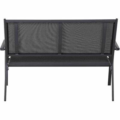 Siena Garden Tesoro M29539 Tuinbank Aluminium, Kunststof Antraciet (mat), Zwart, Zilver