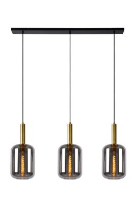 Lucide JOANET - Hanglamp - 3xE27 - Fumé Lucide JOANET - Hanglamp - 3xE27 - Fumé