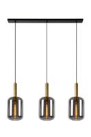 Lucide JOANET - Hanglamp - 3xE27 - Fumé - thumbnail