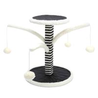Nobleza Krabpaal met speeltjes - Zwart / wit - 44 cm - thumbnail