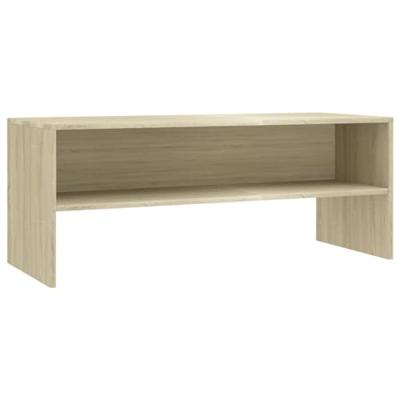VidaXL Tv-meubel 100x40x40 cm bewerkt hout sonoma eikenkleurig VidaXL Tv-meubel 100x40x40 cm bewerkt hout sonoma eikenkleurig