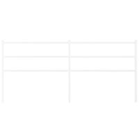 Hoofdbord 193 cm metaal wit - thumbnail