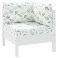 Palletkussens 3 st bladpatroon oxford stof - thumbnail
