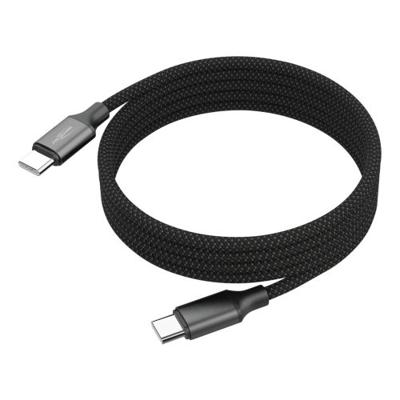 Ansmann 1700-0186 USB-C-kabel USB-C stekker 1.2 m Zwart Textielmantel Ansmann 1700-0186 USB-C-kabel USB-C stekker 1.2 m Zwart Textielmantel