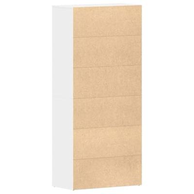 Schoenkast Wit 80x39x180 cm Gemaakt van Hout