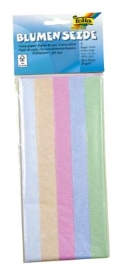 Zijdevloeipapier folia 50x70cm 20gr iris ass 5vel