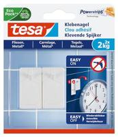 Klevende spijker tesa tegels metaal 2kg wit - thumbnail