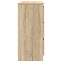 Dressoir 80x35x76 cm spaanplaat sonoma eikenkleurig - thumbnail