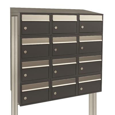 Stoer! Brickset 3-Breed, 4-Hoog Met Dak Op Statief Antraciet - 40215065_3x4ds