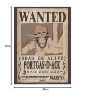 Poster One Piece - Wanted Ace - 38x52cm - thumbnail