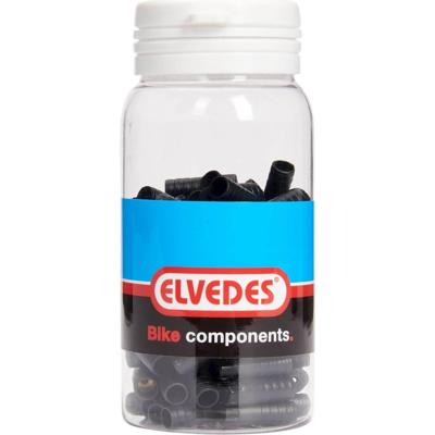 Elvedes kabelhoedje 4,3mm PVC zwart sealed (100st)