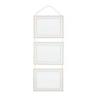 QUVIO Fotolijst wandmontage voor drie foto's - groot - Hout - thumbnail