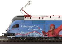 Roco 7500036 H0 elektrische locomotief 1116 233-8 „Salzburger land Ski WM” van de ÖBB - thumbnail