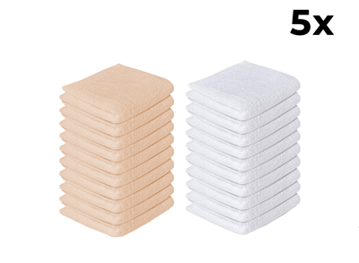 5 Zydante Terry Handdoeken - 70x140 cm 5 Zydante Terry Handdoeken - 70x140 cm