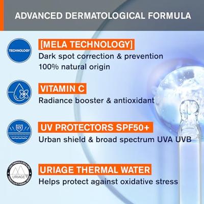 Uriage Dépiderm Dagcrème Anti-vlekken SPF50+ 30ml - thumbnail