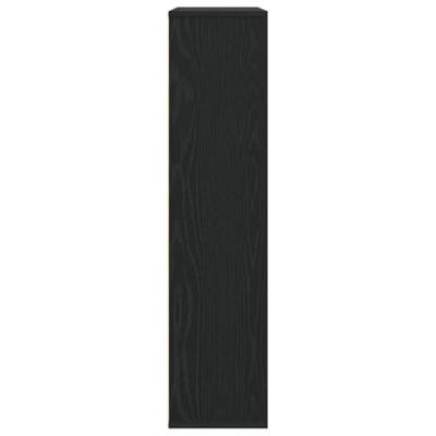 Boekenkast 89x24x101,5 cm bewerkt hout zwart eikenkleurig