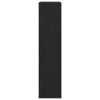 Boekenkast 89x24x101,5 cm bewerkt hout zwart eikenkleurig - thumbnail