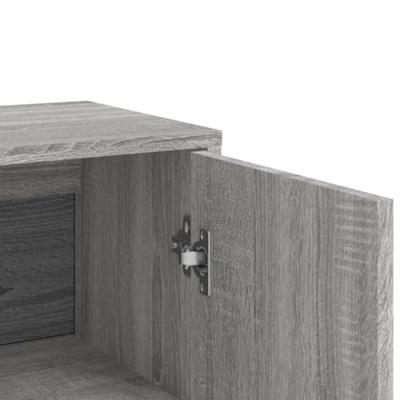 Dressoirs 2 st 60x31x84 cm bewerkt hout grijs sonoma eikenkleur