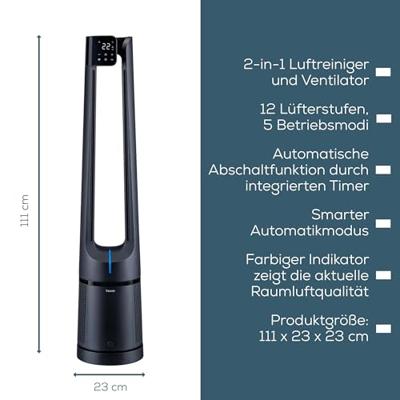 Beurer 10500 LV 500 PureFlow Luchtreiniger Zwart
