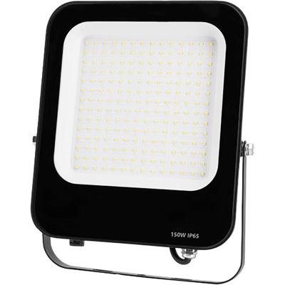 LED Bouwlamp 150W - Helder Koud Wit 6500K - IP65 Waterdicht - Mat Zwart